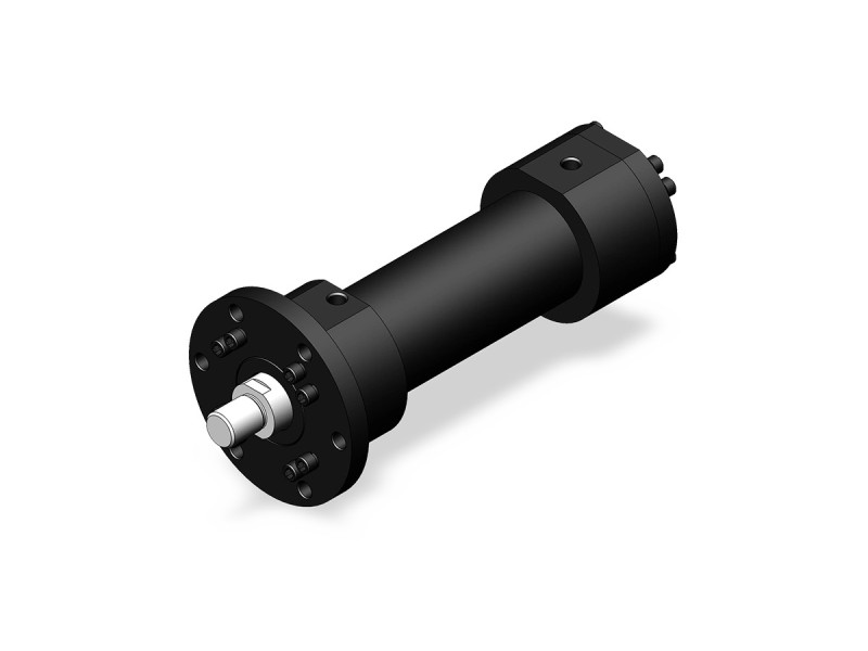 Гидроцилиндр на винтах с передним фланцем